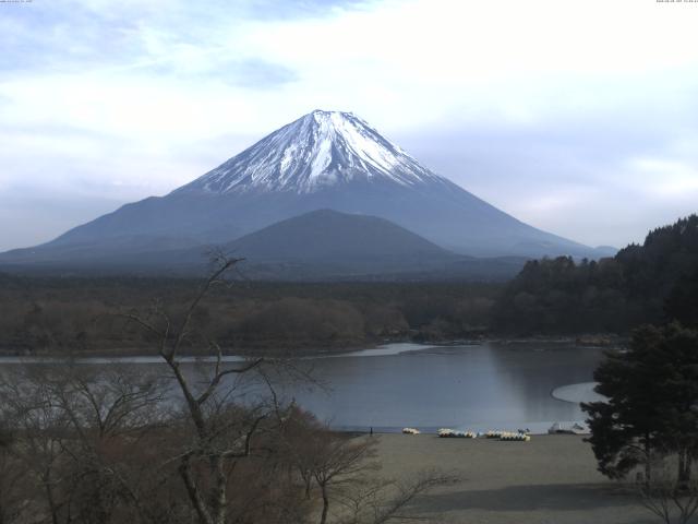 精進湖からの富士山