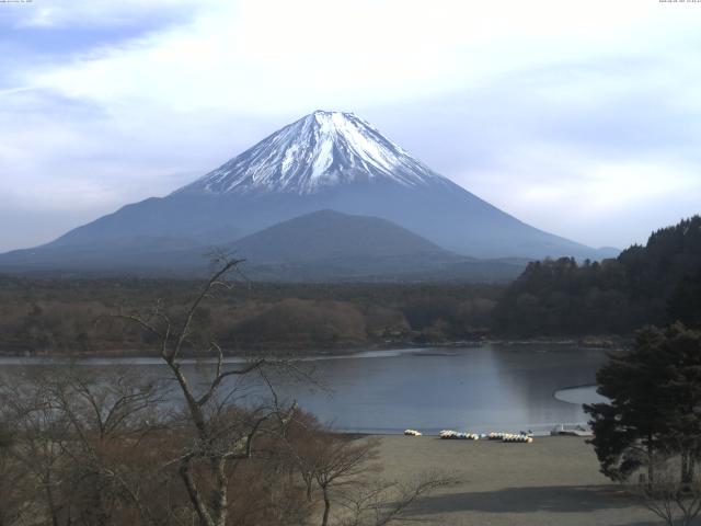 精進湖からの富士山