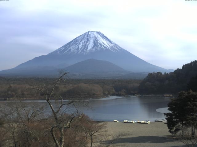 精進湖からの富士山