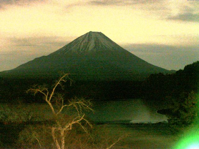 精進湖からの富士山