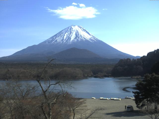精進湖からの富士山