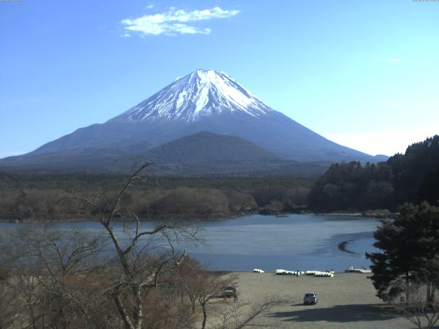 精進湖からの富士山