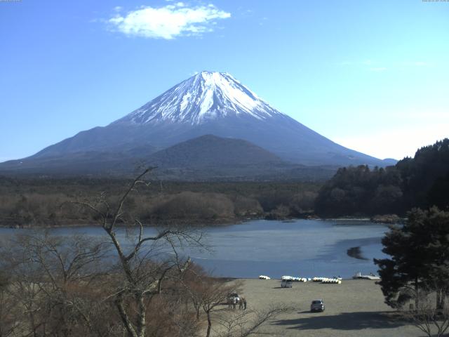 精進湖からの富士山