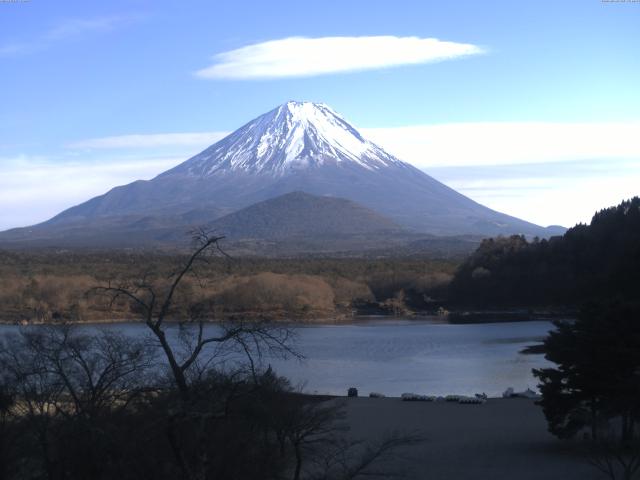 精進湖からの富士山