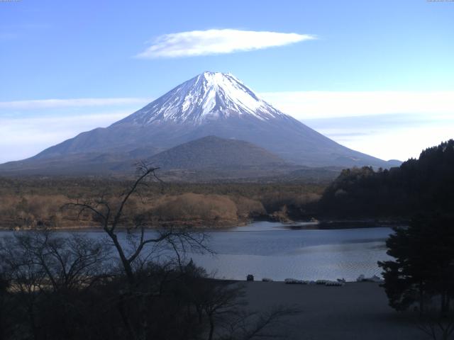 精進湖からの富士山