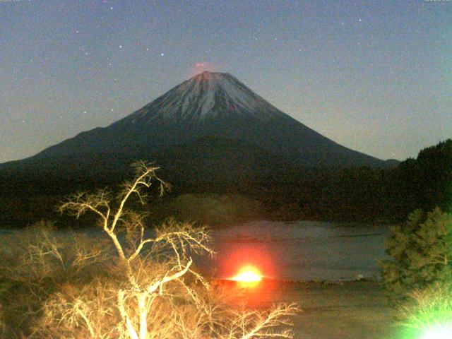 精進湖からの富士山