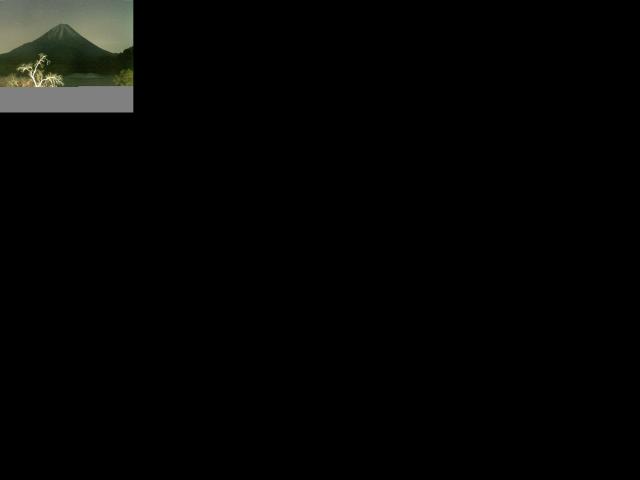 精進湖からの富士山