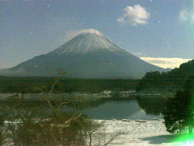 精進湖からの富士山