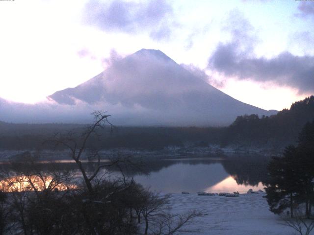 精進湖からの富士山