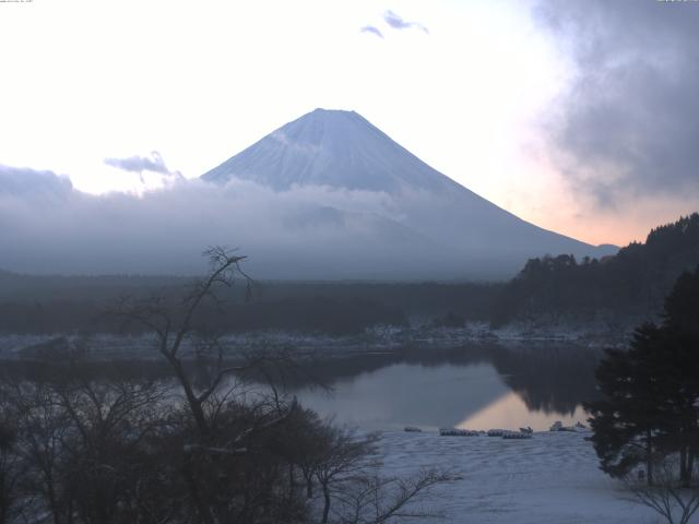 精進湖からの富士山