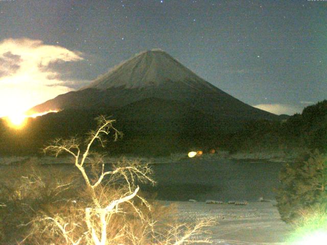 精進湖からの富士山