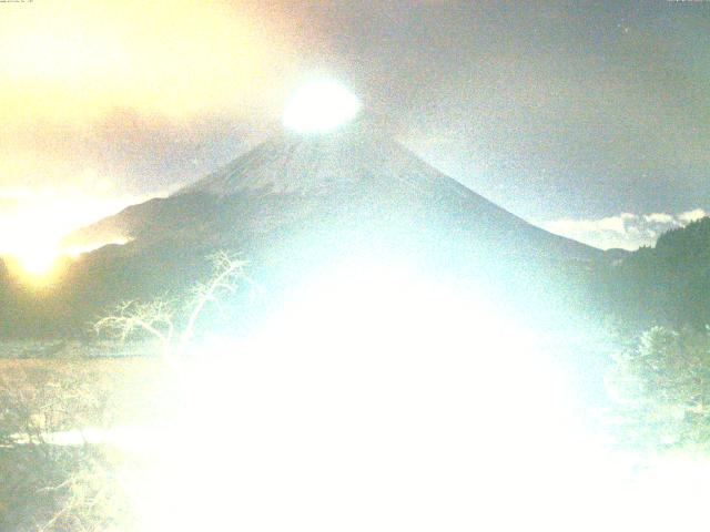 精進湖からの富士山