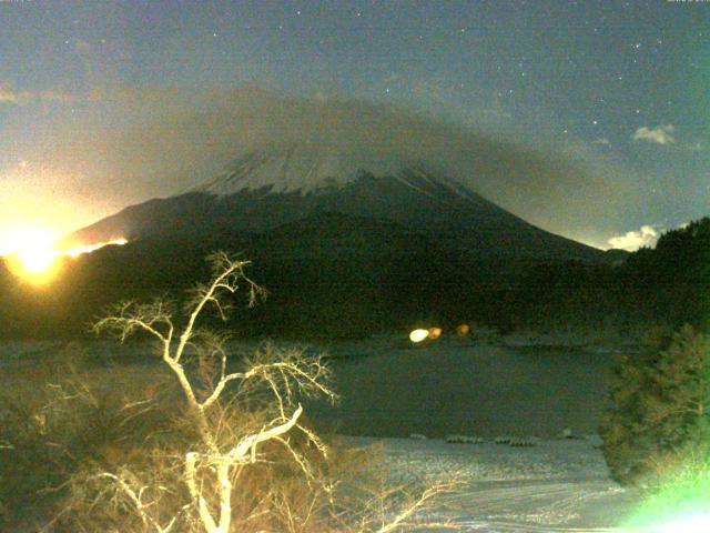 精進湖からの富士山