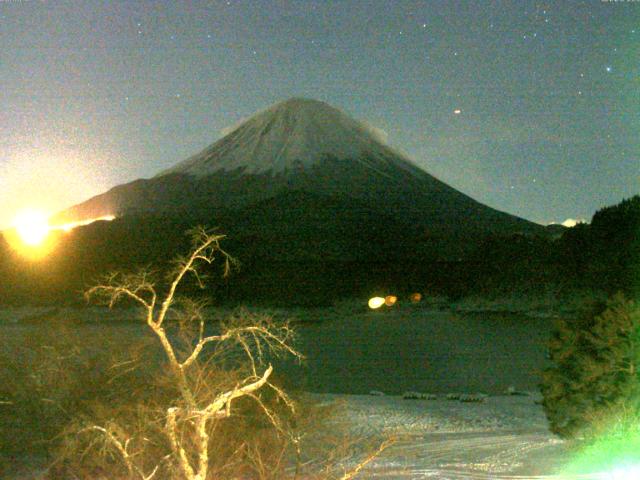 精進湖からの富士山