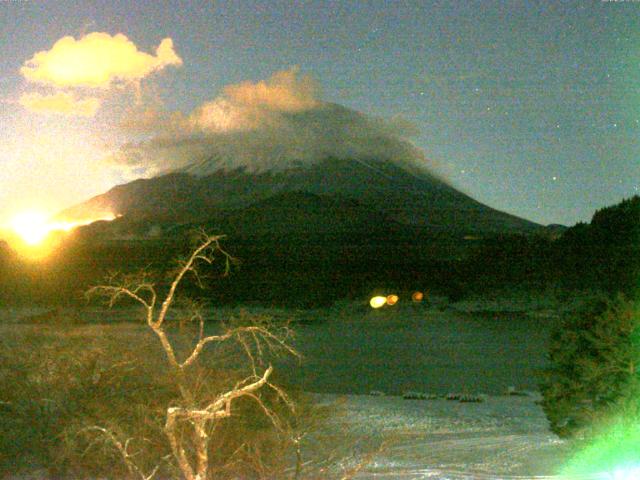 精進湖からの富士山