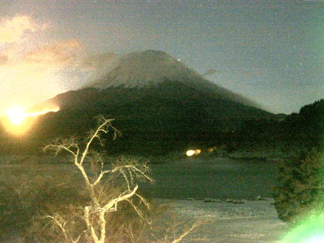 精進湖からの富士山