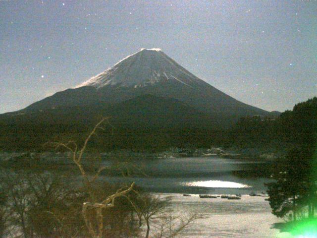 精進湖からの富士山