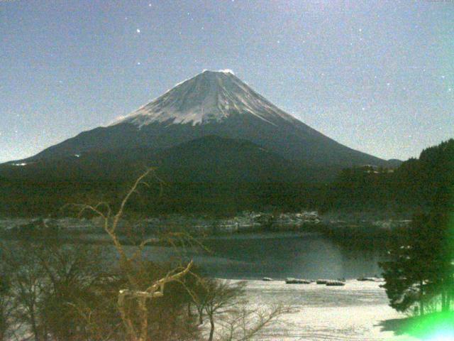 精進湖からの富士山