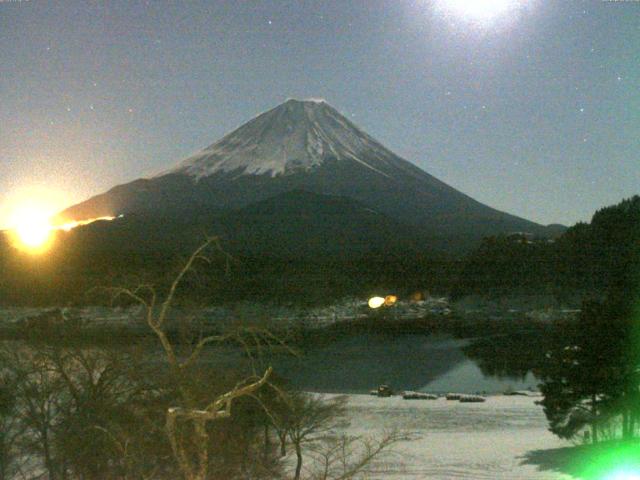 精進湖からの富士山