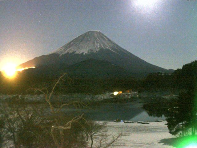 精進湖からの富士山