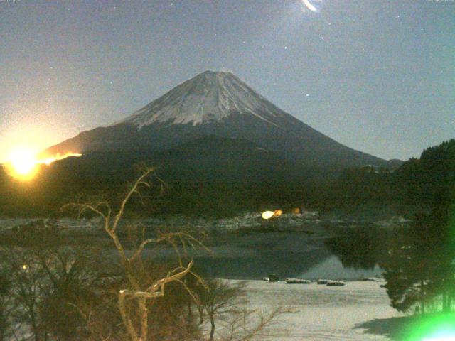 精進湖からの富士山