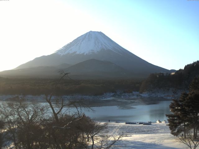 精進湖からの富士山