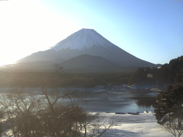 精進湖からの富士山