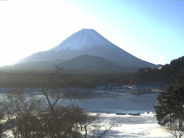 精進湖からの富士山