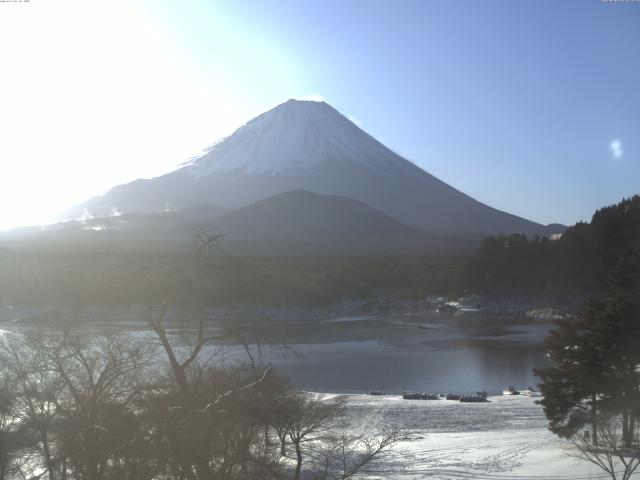 精進湖からの富士山