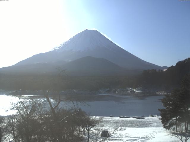 精進湖からの富士山