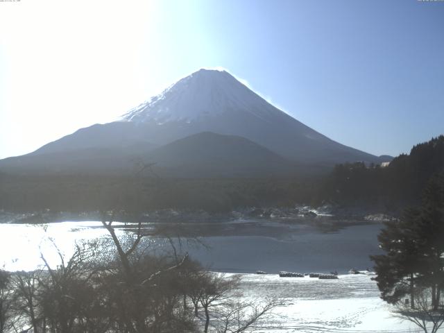 精進湖からの富士山
