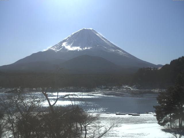 精進湖からの富士山