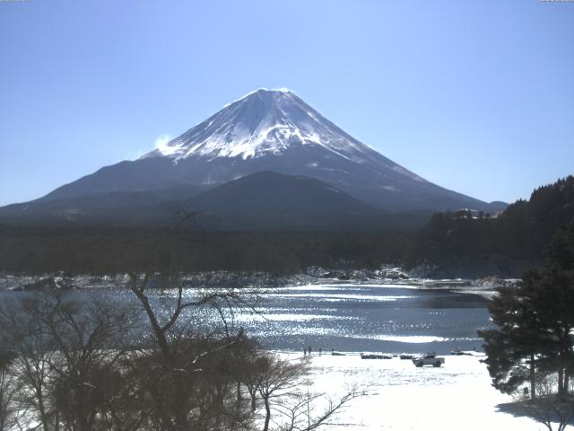 精進湖からの富士山