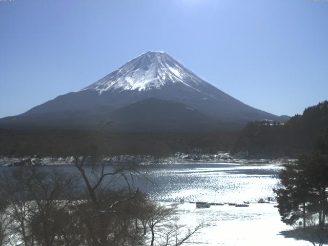 精進湖からの富士山