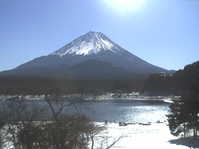 精進湖からの富士山