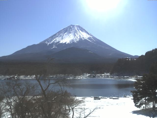 精進湖からの富士山