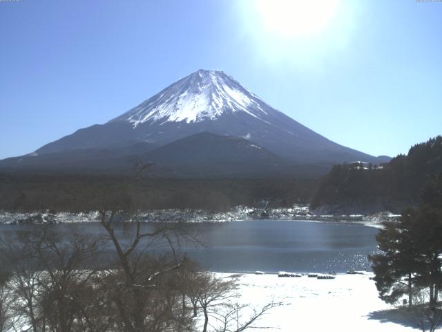 精進湖からの富士山
