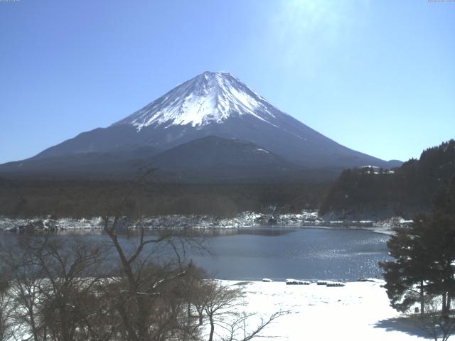精進湖からの富士山