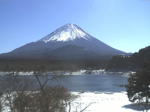 精進湖からの富士山