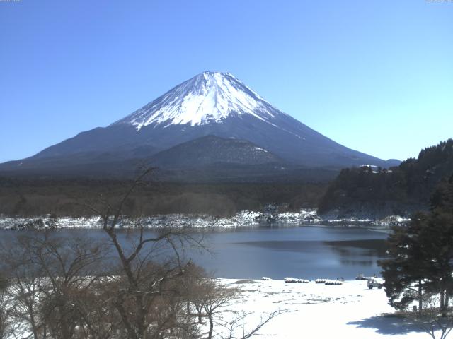 精進湖からの富士山