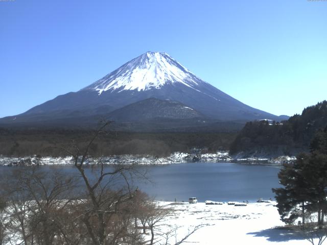 精進湖からの富士山