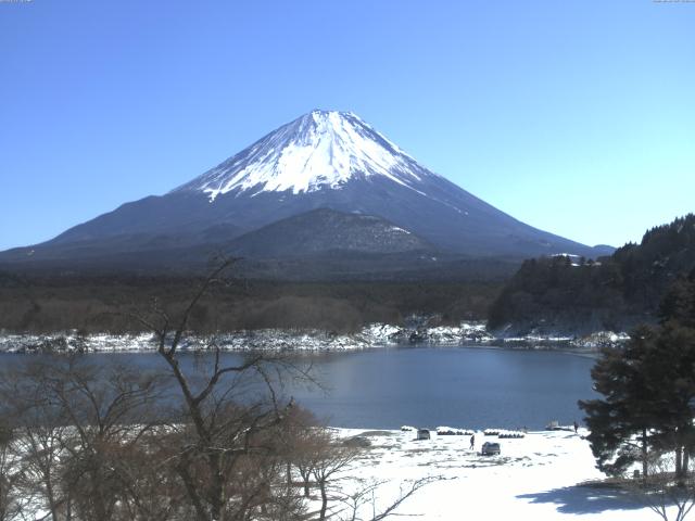 精進湖からの富士山