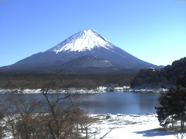 精進湖からの富士山