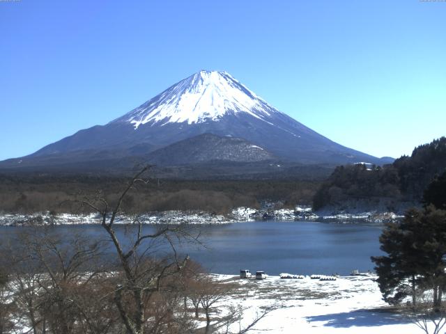 精進湖からの富士山