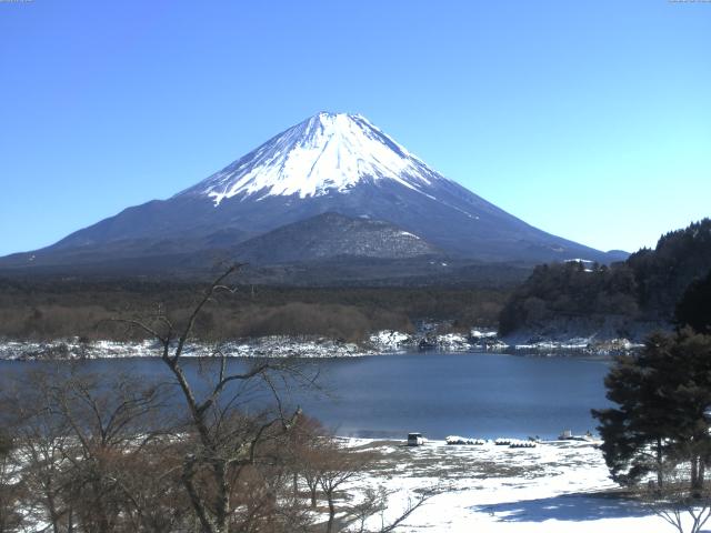 精進湖からの富士山