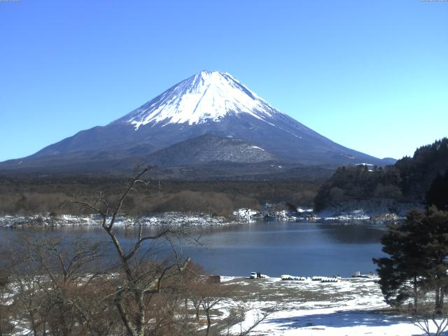 精進湖からの富士山
