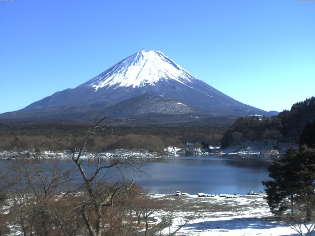 精進湖からの富士山