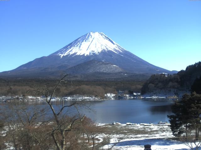 精進湖からの富士山