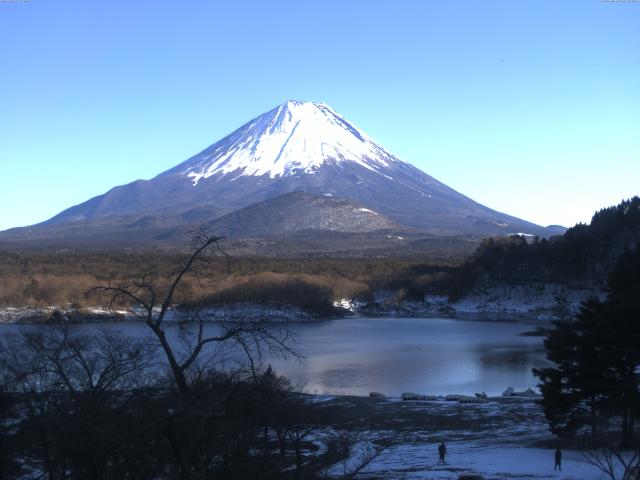 精進湖からの富士山
