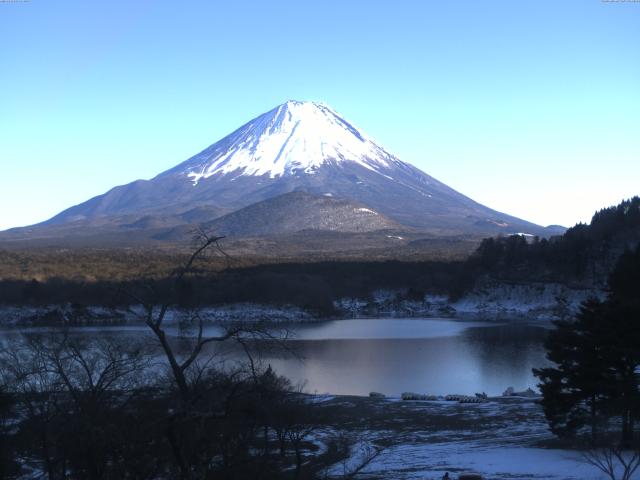 精進湖からの富士山
